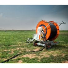potable hose reel irrigation system with water pump